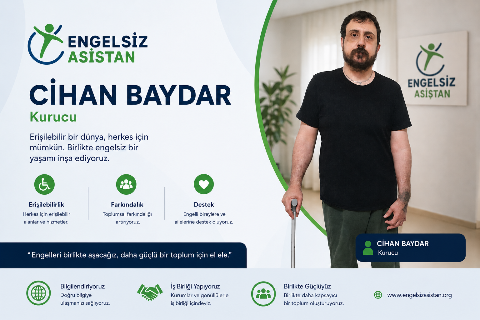 Engelsiz Asistan Cihan Baydar Kurucu Tanıtım Görseli
